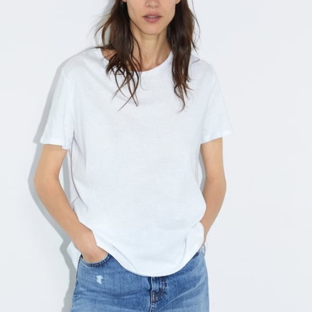 NWT Basic Zara white shirt